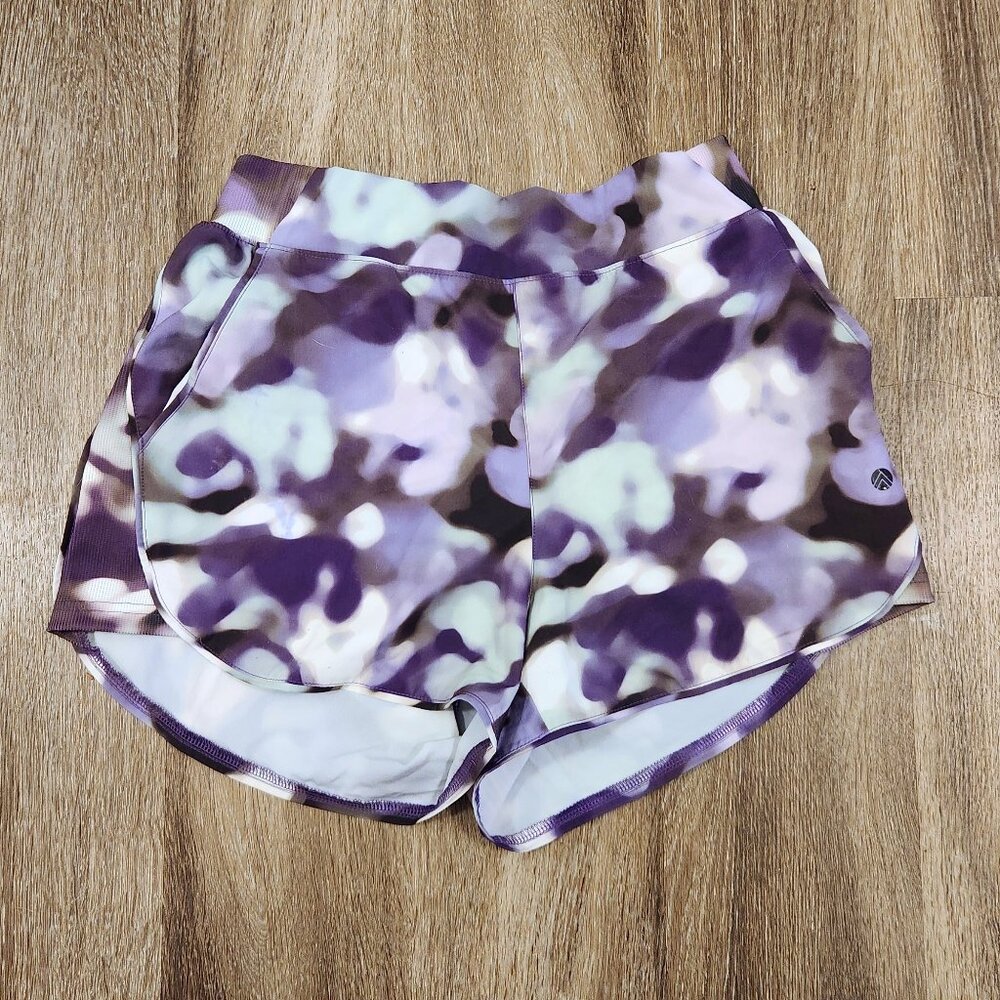 Green and purple women's athletic shorts size Medium